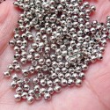 Spacer beads silver plated 4mm