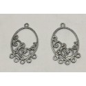 Earring Finding Silver plated