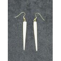 Bone earrings from Nepal