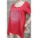 Organic cotton Blouse with Mandala