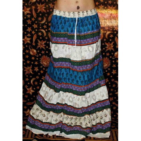 Cotton Long Boho Skirt from India